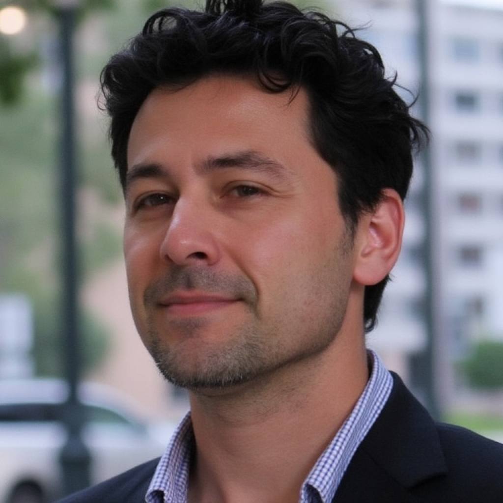 Portrait of a man from a funny neighborhood story